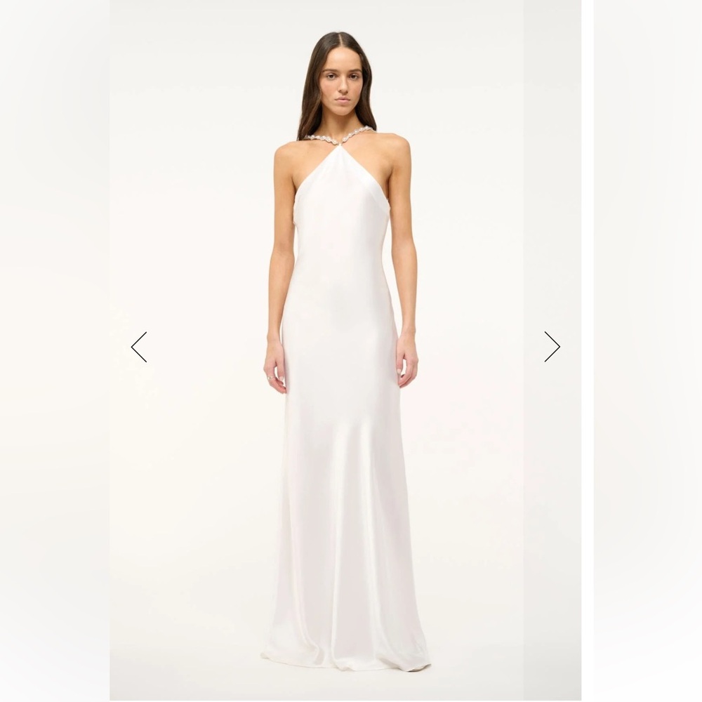 NWT STAUD Cadence Dress in Pearl